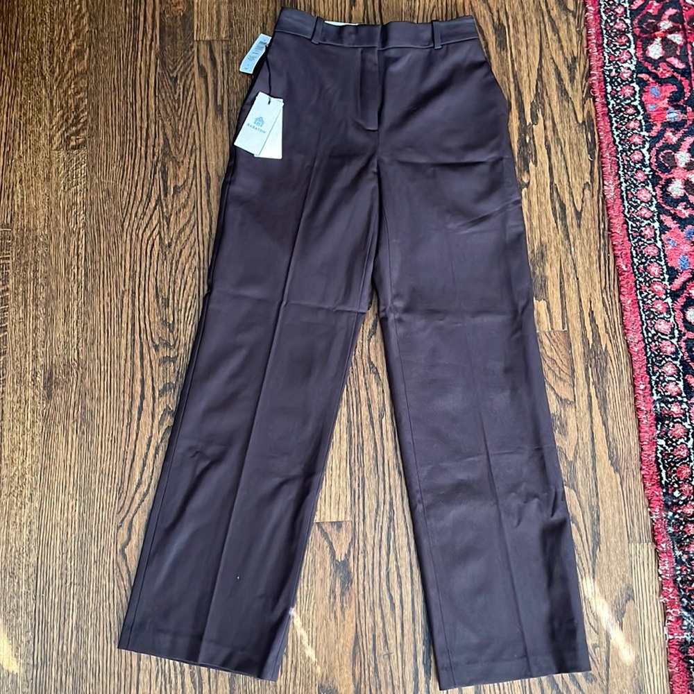 Aritzia Babaton Agency Pant Brown NWT